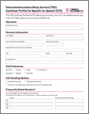 TRS Customer Profile for STS Users PDF